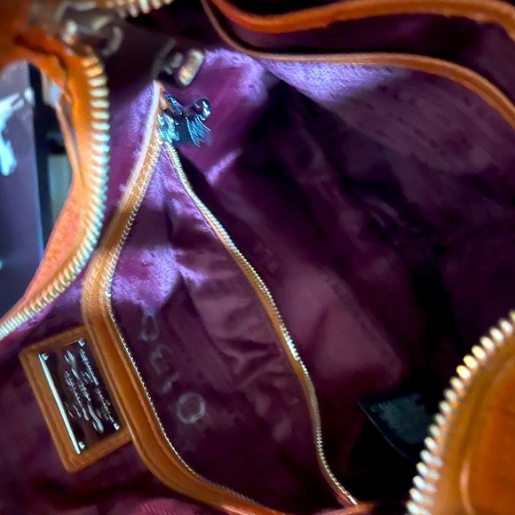 - Ralph Lauren Brown Leather Shoulder Bag with Gold Clasp - Picture 6 of 6